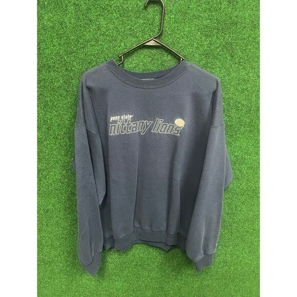 Penn State University PSU pullover navy sweatshirt size XL Y2K Champion UNISEX - Picture 1 of 10